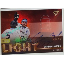 2022/23 Sportzoo ELH 2. série #RLS-DL Dominik Lakatoš Red Light Auto xx/65