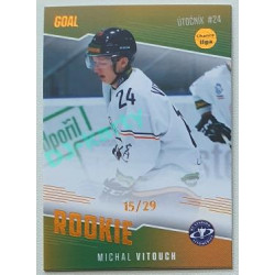 2022/23 Goal Cards Chance Liga 2. série #RO-07 Michal Vitouch Rookiel Parallel 15/29