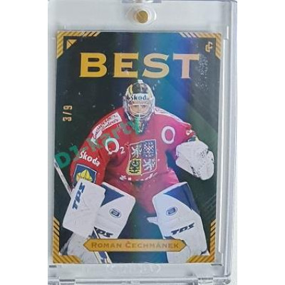 2023 Legendary Cards Simply the Best #29 Roman Čechmánek Neon Rainbow 3/9