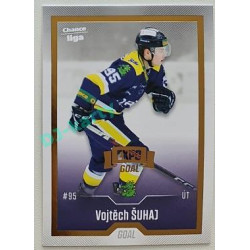 2022/23 Goal Cards Chance Liga 2. série #384 Vojtěch Šuhaj Expo Gold 1 of 3