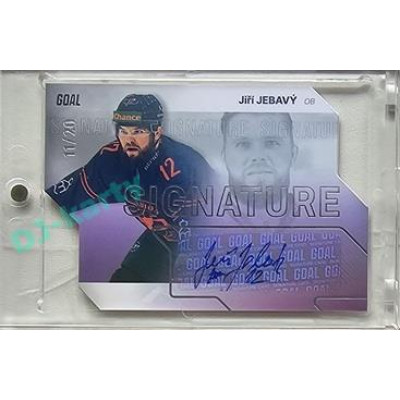 2023/24 Goal cards Chance Liga 2. série #S-71 Jiří Jebavý Autograph Silver 11/20