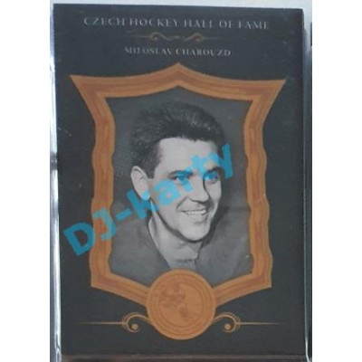 2020 OFS Síň slávy českého hokeje Miloslav Charouzd #SSCH-065 08/25 Black Cut