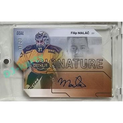 2023/24 Goal cards Chance Liga 2. série #S-73 FIlip Maláč Autograph Silver 11/20