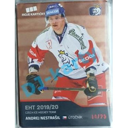 2020 MK reprezentace Andrej Nestrašil EHT #24 14/25 Red