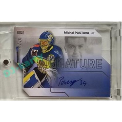 2023/24 Goal cards Chance Liga 2. série #S-77 Michal Postava Autograph Silver 11/20