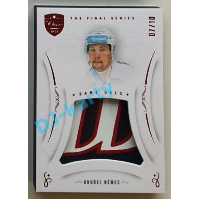 2021/22 OFS The Final Series Ondřej Němec #MEM-ON 07/10 Game Used Red