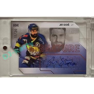 2023/24 Goal cards Chance Liga 2. série #S-79 Jiří Goiš Autograph Silver 11/20