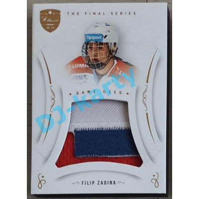 2021/22 OFS The Final Series Filip Zadina #JER-FZ Game Used Jersey Gold PROMO