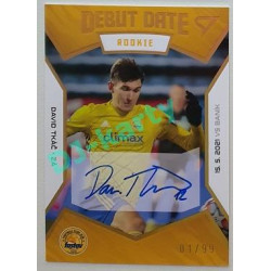 2021/22 Sportzoo Fortuna Liga 2. série #DR11 David Tkáč DEBUT DATE ROOKIE AUTO 01/99