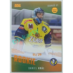 2022/23 Goal Cards Chance Liga 2. série #RO-08  Daniel Král Rookiel Parallel 15/29