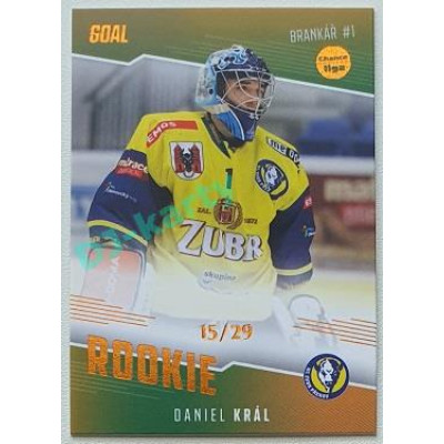 2022/23 Goal Cards Chance Liga 2. série #RO-08  Daniel Král Rookiel Parallel 15/29
