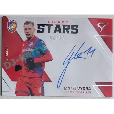 2022/23 Sportzoo Fortuna Liga 2. série #SL3-MV Matěj Vydra Signed Stars Level 3 xx/99