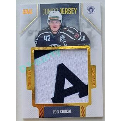 2022/23 Goal Cards Chance Liga 1. série #J-13 Petr Koukal JUMBO Jersey 45/77