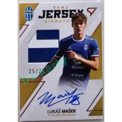 2022/23 Sportzoo Fortuna Liga 2. série #GJS-LM Lukáš Mašek Game Jersey Auto 25/25