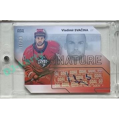 2023/24 Goal cards Chance Liga 2. série #S-82 Vladimír Svačina Autograph Silver 11/20