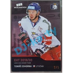 2020 MK reprezentace Tomáš Zohorna #45 2/5 Blue Czech Expo