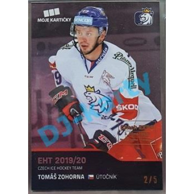 2020 MK reprezentace Tomáš Zohorna #45 2/5 Blue Czech Expo