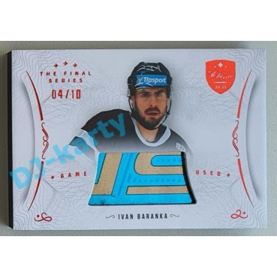 2021/22 OFS The Final Series Ivan Baranka #STI-BAI 04/10 Game Used Stick Red