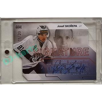 2023/24 Goal cards Chance Liga 2. série #S-90 Josef Skořepa Autograph Silver 11/20