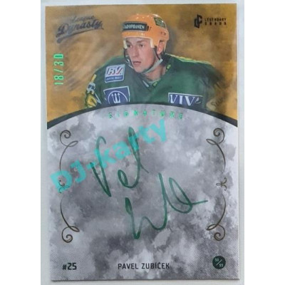 2021 Legendary Cards League Dynasty Vsetín Pavel Zubíček #126 18/30 Signature