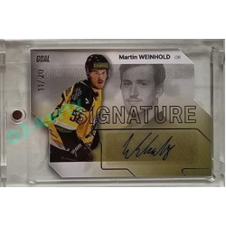 2023/24 Goal cards Chance Liga 2. série #S-91 Martin Weinhold Autograph Silver 11/20
