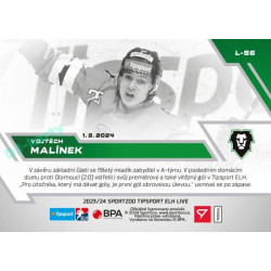 2023/24 Sportzoo ELH LIVE #L-56 Vojtěch Malínek xx/32