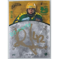 2021 Legendary Cards League Dynasty Vsetín #146 Jiří Hudler x/3 Signature EXPO Pardubice