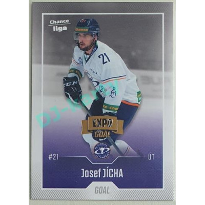 2022/23 Goal Cards Chance Liga 1. série #066 Josef Jícha Expo Pardubice