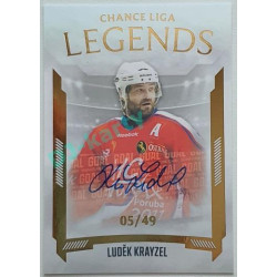 2022/23 Goal Cards Chance Liga 1. série #LL-16 Luděk Krayzel Legends Autograph 05/49