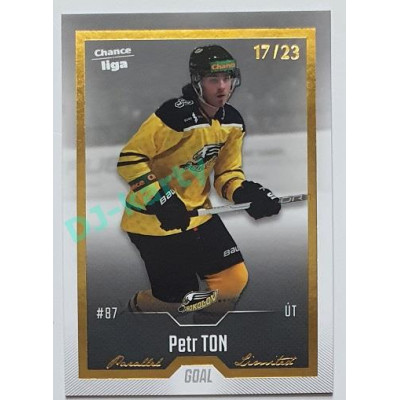 2022/23 Goal Cards Chance Liga 1. série #043 Petr Ton Gold 17/23