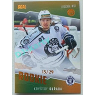 2022/23 Goal Cards Chance Liga 2. série #RO-11 Kryštof Ouřada Rookiel Parallel 15/29