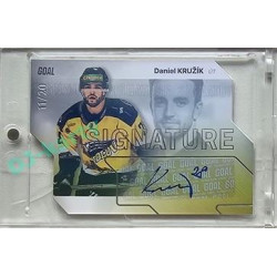 2023/24 Goal cards Chance Liga 2. série #S-92 Daniel Kružík Autograph Silver 11/20
