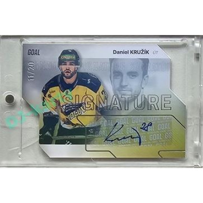 2023/24 Goal cards Chance Liga 2. série #S-92 Daniel Kružík Autograph Silver 11/20
