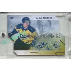2023/24 Goal cards Chance Liga 2. série #S-93 Vojtěch Tomeček Autograph Silver 11/20