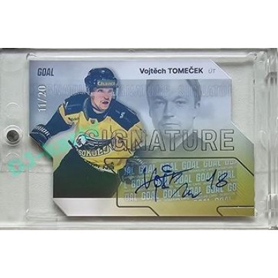 2023/24 Goal cards Chance Liga 2. série #S-93 Vojtěch Tomeček Autograph Silver 11/20