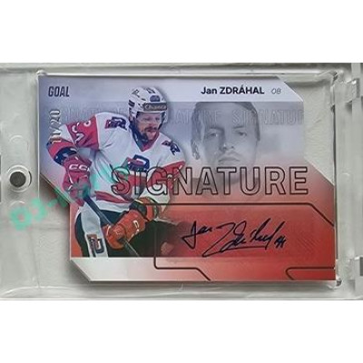 2023/24 Goal cards Chance Liga 2. série #S-94 Jan Zdráhal Autograph Silver 11/20