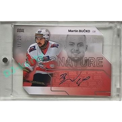 2023/24 Goal cards Chance Liga 2. série #S-95 Martin Bučko Autograph Silver 11/20
