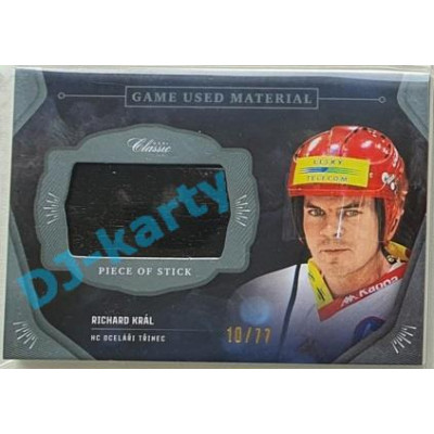 2020/21 OFS 2. série Richard Král #GUM-RKR 10/77 Game Used Material