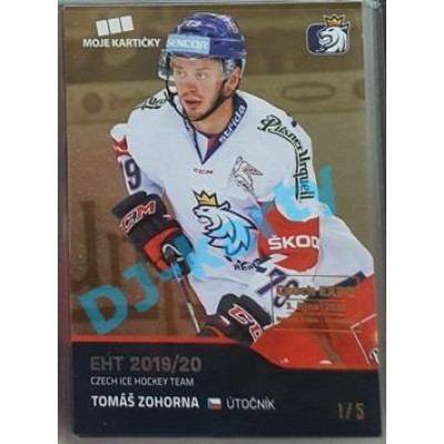 2020 MK reprezentace Tomáš Zohorna #45 1/5 Gold Czech Expo