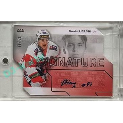 2023/24 Goal cards Chance Liga 2. série #S-96 Daniel Herčík Autograph Silver 11/20