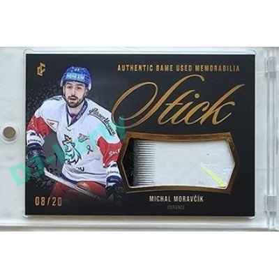2023/24 LC Expectations Road to Prague #GUM-08 Michal Moravčík Stick Authentic Game Used Memorabilia Gold 08/20