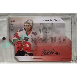 2023/24 Goal cards Chance Liga 2. série #S-97 Lukáš Žálčík Autograph Silver 11/20