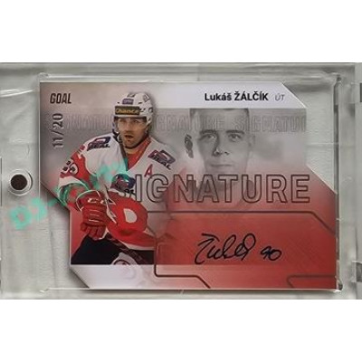 2023/24 Goal cards Chance Liga 2. série #S-97 Lukáš Žálčík Autograph Silver 11/20
