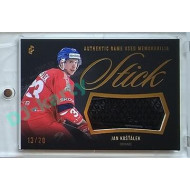 2023/24 LC Expectations Road to Prague #GUM-09 Jan Košťálek Stick Authentic Game Used Memorabilia Gold 13/20
