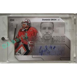 2023/24 Goal cards Chance Liga 2. série #S-98 Dominik Groh Autograph Silver 11/20