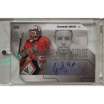 2023/24 Goal cards Chance Liga 2. série #S-98 Dominik Groh Autograph Silver 11/20