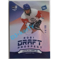2021 MK reprezentace Jaroslav Chmelař #DP5 Draft Prospects Rainbow 1 of 100