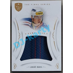 2021/22 OFS The Final Series Lukáš Radil #JER-LR Game Used Jersey Gold PROMO
