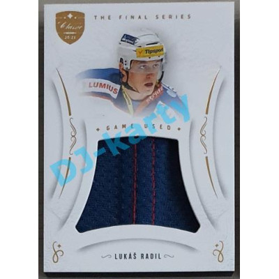 2021/22 OFS The Final Series Lukáš Radil #JER-LR Game Used Jersey Gold PROMO