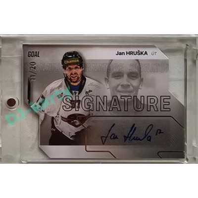 2023/24 Goal cards Chance Liga 2. série #S-100 Jan Hruška Autograph Silver 11/20